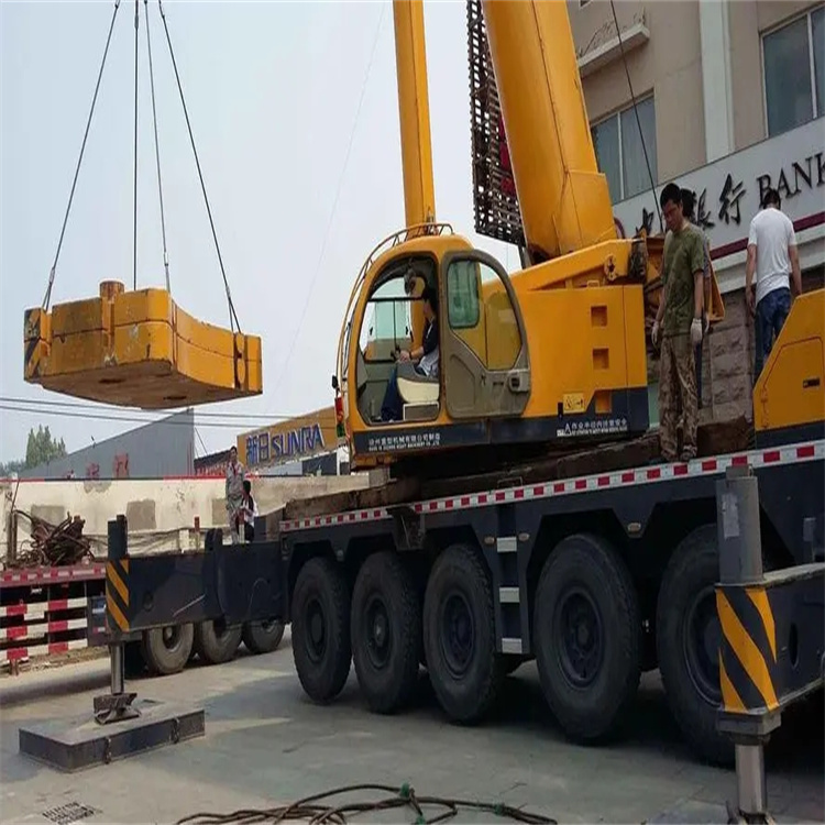 崇仁县当地吊车出租|机器吊装|75吨|工厂搬迁服务